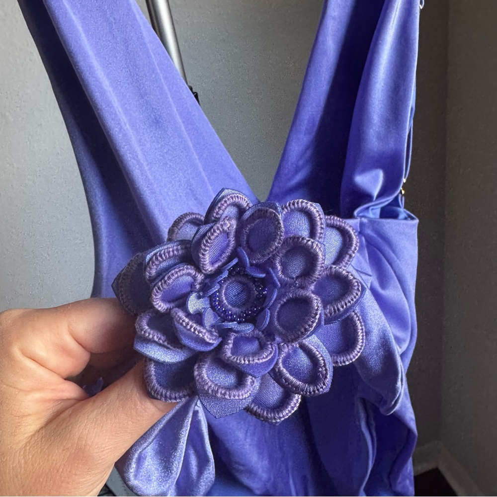 NWT Agua Bendita Ina One Piece Swimsuit Purple Sz L - Picture 9 of 11